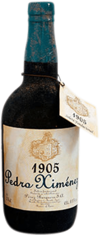 605,95 € Free Shipping | Sweet wine Pérez Barquero Solera Fundacional 1905 PX D.O. Montilla-Moriles Andalusia Spain Pedro Ximénez Bottle 75 cl