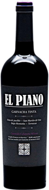 14,95 € Kostenloser Versand | Rotwein Gonzalo Celayeta El Piano Crianza — Kurze Fassreifung D.O. Navarra Navarra Spanien Garnacha — Grenache 75 cl