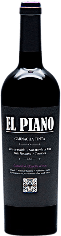 10,95 € Spedizione Gratuita | Vino rosso Gonzalo Celayeta El Piano Crianza D.O. Navarra Navarra Spagna Grenache Bottiglia 75 cl