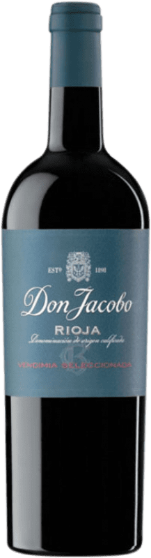 8,95 € Spedizione Gratuita | Vino rosso Corral Cuadrado Don Jacobo Vendimia Seleccionada D.O.Ca. Rioja La Rioja Spagna Tempranillo Bottiglia 75 cl