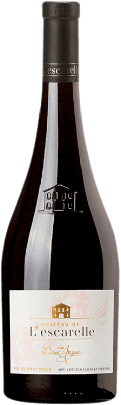 19,95 € Free Shipping | Red wine Château de l'Escarelle Les Deux Anges Rouge A.O.C. Côtes de Provence Provence France Syrah, Grenache, Cabernet Sauvignon Bottle 75 cl