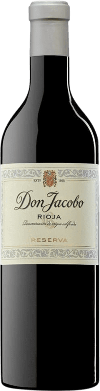 32,95 € Envoi gratuit | Vin rouge Corral Cuadrado Don Jacobo Réserve D.O.Ca. Rioja La Rioja Espagne Tempranillo, Graciano, Mazuelo Bouteille 75 cl