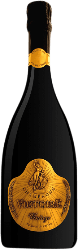 197,95 € 免费送货 | 白起泡酒 G.H. Martel Victoire Black — 黑色版, Cuvée A.O.C. Champagne 香槟酒 法国 Pinot Noir — 黑皮诺, Chardonnay — 莎当妮 瓶装 75 cl