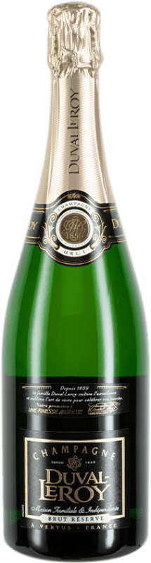 38,95 € Kostenloser Versand | Weißer Sekt Duval-Leroy Brut — Herb Reserve — Gereift A.O.C. Champagne Champagner Frankreich Pinot Noir — Spätburgunder, Chardonnay, Pinot Meunier — Schwarzriesling 75 cl