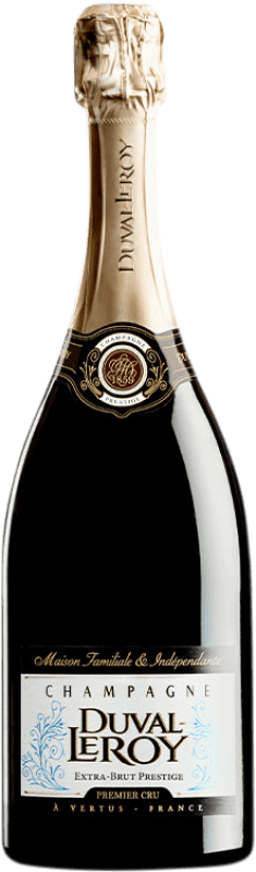 57,95 € Бесплатная доставка | Белое игристое Duval-Leroy Prestige Premier Cru Экстра-Брут A.O.C. Champagne шампанское Франция Pinot Black, Chardonnay бутылка 75 cl