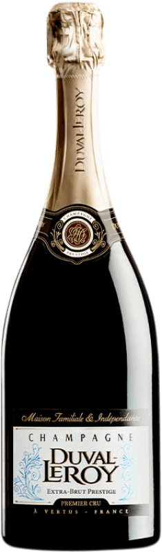 57,95 € Kostenloser Versand | Weißer Sekt Duval-Leroy Prestige Premier Cru Extra Brut A.O.C. Champagne Champagner Frankreich Spätburgunder, Chardonnay Flasche 75 cl