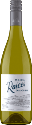 13,95 € Spedizione Gratuita | Vino bianco Andeluna Raíces I.G. Mendoza Mendoza Argentina Chardonnay Bottiglia 75 cl