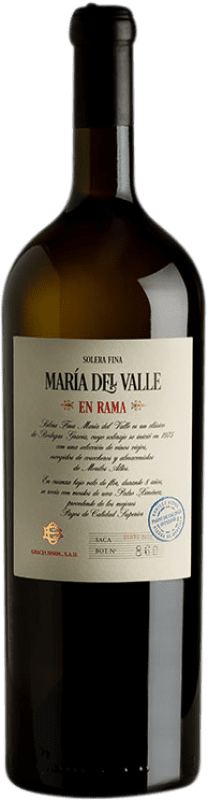 57,95 € Envío gratis | Vino Generoso Fortificado Villa Puri María del Valle Solera, Fino en Rama D.O. Montilla-Moriles Andalucía España Pedro Ximénez Botella Magnum 1,5 L
