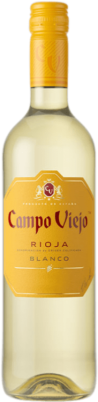 10,95 € Spedizione Gratuita | Vino Bianco Campo Viejo Viura Tempranillo D.O.Ca. Rioja La Rioja Spagna Tempranillo, Viura 75 cl