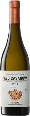 22,95 € Envio grátis | Vinho Branco Pazo Casanova D.O. Ribeiro Galiza Espanha Godello, Loureiro, Treixadura, Albariño — Albarinho Garrafa Magnum 1,5 L