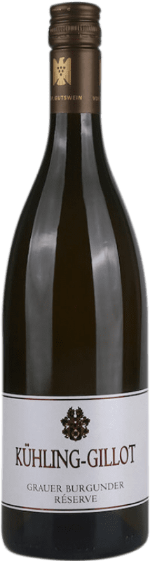 23,95 € Бесплатная доставка | Белое вино Kühling-Gillot Grauburgunder Резерв Q.b.A. Rheinhessen Rheinhessen Германия Pinot Grey бутылка 75 cl