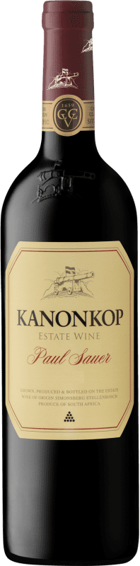 76,95 € 送料無料 | 赤ワイン Kanonkop Paul Sauer I.G. Stellenbosch ステレンボッシュ 南アフリカ Merlot, Cabernet Sauvignon, Cabernet Franc ボトル 75 cl