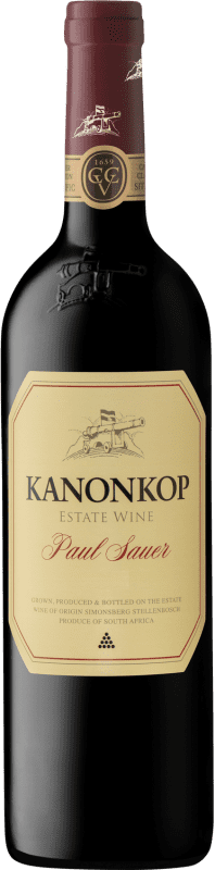 79,95 € Envio grátis | Vinho tinto Kanonkop Paul Sauer I.G. Stellenbosch Stellenbosch África do Sul Merlot, Cabernet Sauvignon, Cabernet Franc Garrafa 75 cl
