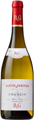 34,95 € Бесплатная доставка | Белое вино Barton & Guestier B&G Saint Louis A.O.C. Chablis Бургундия Франция Chardonnay бутылка 75 cl