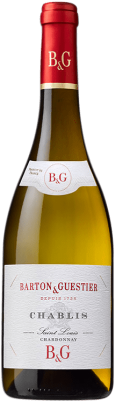 34,95 € Бесплатная доставка | Белое вино Barton & Guestier B&G Saint Louis A.O.C. Chablis Бургундия Франция Chardonnay бутылка 75 cl