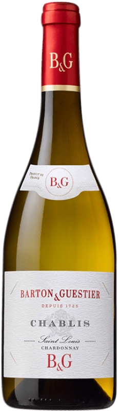 34,95 € Envio grátis | Vinho branco Barton & Guestier B&G Saint Louis A.O.C. Chablis Borgonha França Chardonnay Garrafa 75 cl