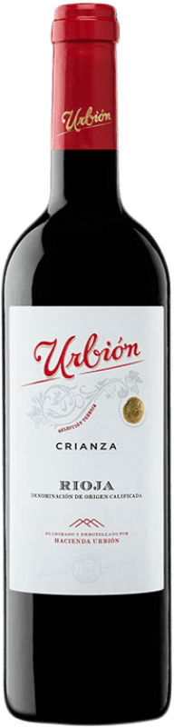 15,95 € Бесплатная доставка | Красное вино Urbión Crianza — Крианса D.O.Ca. Rioja Ла-Риоха Испания Tempranillo — Темпранильо, Garnacha — Гренаш Бутылка 75 cl