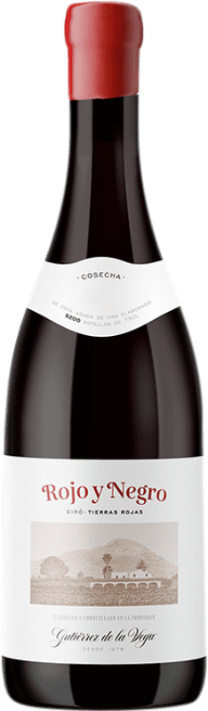 27,95 € 送料無料 | 赤ワイン Gutiérrez de la Vega Rojo y Negro バレンシアのコミュニティ スペイン Giró Ros ボトル 75 cl