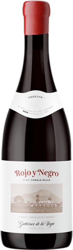 21,95 € Free Shipping | Red Wine Gutiérrez de la Vega Rojo y Negro Valencian Community Spain Giró Bottle 75 cl