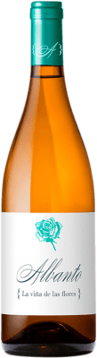 12,95 € Envío gratis | Vino blanco Bodegas Albanto La Viña de las Flores Lías Finas D.O. León Castilla y León España Albarín Botella 75 cl