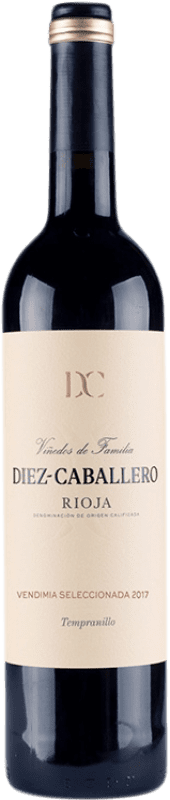 25,95 € Бесплатная доставка | Красное вино Diez-Caballero Vendimia Seleccionada D.O.Ca. Rioja Страна Басков Испания Tempranillo бутылка 75 cl