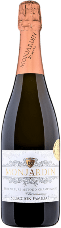 15,95 € Kostenloser Versand | Weißer Sekt Castillo de Monjardín Brut Nature Reserve — Gereift D.O. Navarra Navarra Spanien Chardonnay 75 cl