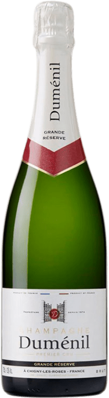 65,95 € Бесплатная доставка | Белое игристое Duménil Premier Cru брют Гранд Резерв A.O.C. Champagne шампанское Франция Pinot Black, Chardonnay, Pinot Meunier бутылка Магнум 1,5 L