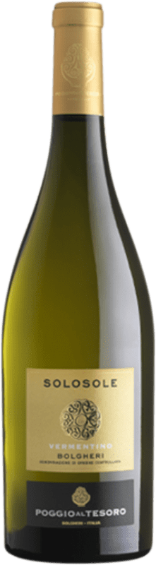 19,95 € Kostenloser Versand | Weißwein Allegrini Poggio al Tesoro Solosole D.O.C. Bolgheri Toskana Italien Vermentino Flasche 75 cl