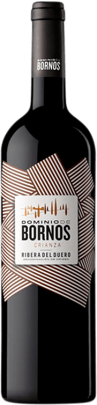 16,95 € Spedizione Gratuita | Vino rosso Palacio de Bornos Dominio Crianza D.O. Ribera del Duero Castilla y León Spagna Tempranillo Bottiglia 75 cl