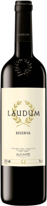 13,95 € Envio grátis | Vinho tinto Bocopa Laudum Reserva D.O. Alicante Comunidade Valenciana Espanha Merlot, Cabernet Sauvignon, Monastrell Garrafa 75 cl