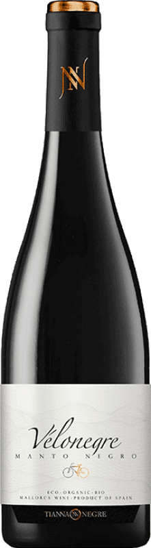 19,95 € 送料無料 | 赤ワイン Tianna Negre Vélonegre I.G.P. Vi de la Terra de Mallorca マヨルカ島 スペイン Mantonegro Eco エコ ビオ オーガニック ボトル 75 cl
