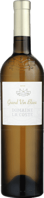 27,95 € Envío gratis | Vino blanco Château La Coste Grand Vin Méditerranée Blanc Crianza Provence Francia Chardonnay, Vermentino Botella 75 cl