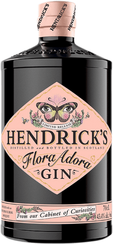 44,95 € Envio grátis | Gin Hendrick's Gin Flora Adora Escócia Reino Unido Garrafa 70 cl