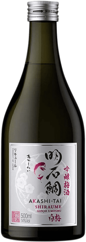 19,95 € Envío gratis | Licores Akashi-Tai Shiraume Ginjo Umeshu Japón Botella Medium 50 cl