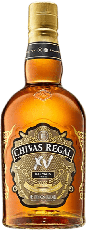 71,95 € Бесплатная доставка | Купажированный виски Chivas Regal XV Balmain Ограниченный выпуск Шотландия Объединенное Королевство Бутылка 70 cl