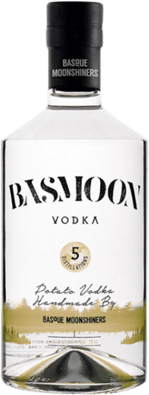 29,95 € Envio grátis | Vodca Basque Moonshiners Basmoon Espanha Garrafa 70 cl