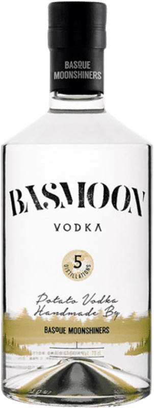 39,95 € Spedizione Gratuita | Vodka Basque Moonshiners Basmoon Spagna Bottiglia 70 cl
