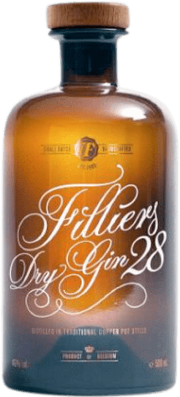 42,95 € Kostenloser Versand | Gin Gin Filliers Dry Gin 28 Belgien Flasche 70 cl