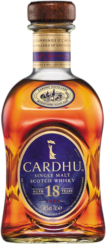 139,95 € Бесплатная доставка | Виски из одного солода Cardhu Шотландия Объединенное Королевство 18 Лет бутылка 70 cl