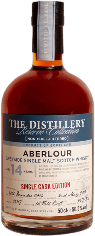 129,95 € Envio grátis | Whisky Single Malt Aberlour Single Cask — Barrica Única, Edição Limitada Escócia Reino Unido 14 Anos Garrafa Medium 50 cl