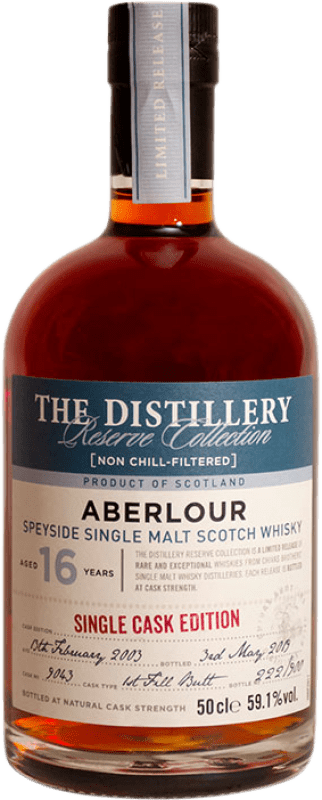 154,95 € Spedizione Gratuita | Whisky Single Malt Aberlour Butt Single Cask — Botte Singolo, Edizione Limitata Scozia Regno Unito 16 Anni Bottiglia Medium 50 cl