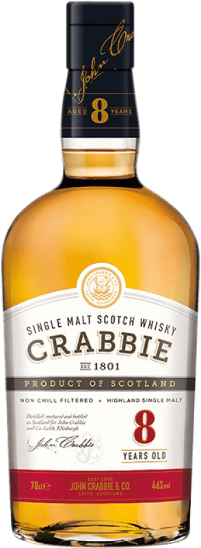 29,95 € Spedizione Gratuita | Whisky Single Malt Crabbie Yardhead Scozia Regno Unito 8 Anni Bottiglia 70 cl
