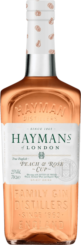 39,95 € Envio grátis | Licores Hayman's Hayman's Peach & Rose Cup Reino Unido Garrafa 70 cl