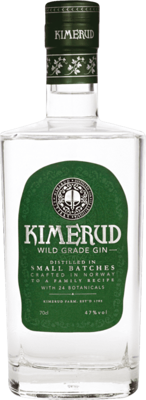 45,95 € Kostenloser Versand | Gin Kimerud Farm Gin Wild Grade Norwegen Flasche 70 cl