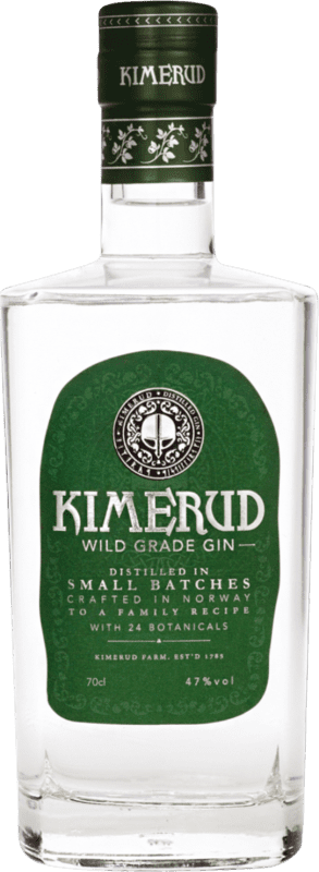 45,95 € Envío gratis | Ginebra Kimerud Farm Gin Wild Grade Noruega Botella 70 cl