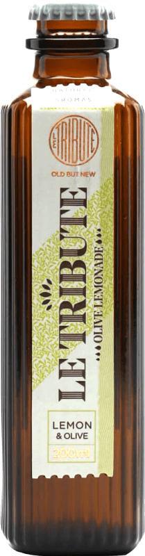 17,95 € Envío gratis | Caja de 4 unidades Refrescos y Mixers MG Le Tribute Olive Lemonade España Botellín 20 cl