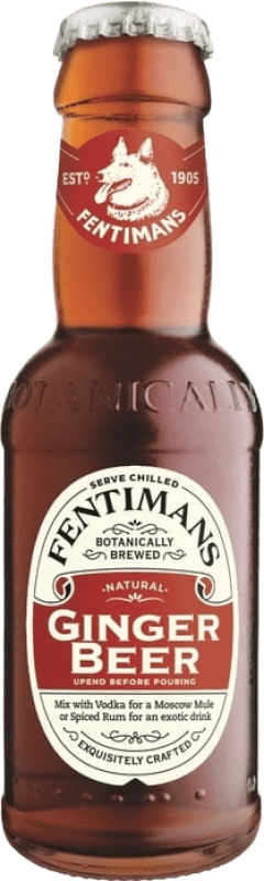 5,95 € 送料無料 | 4個入りボックス 飲み物とミキサー Fentimans Ginger Beer 小型ボトル 20 cl