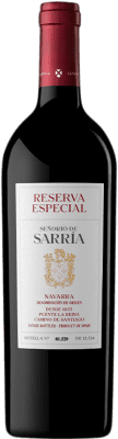 42,95 € Бесплатная доставка | Красное вино Señorío de Sarría Особый Резерва D.O. Navarra Наварра Испания Cabernet Sauvignon — Каберне Совиньон, Graciano — Грасиано 75 cl