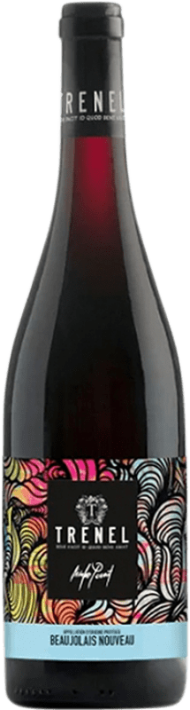 9,95 € Бесплатная доставка | Красное вино Trénel Nouveau Молодой A.O.C. Beaujolais Beaujolais Франция Gamay бутылка 75 cl