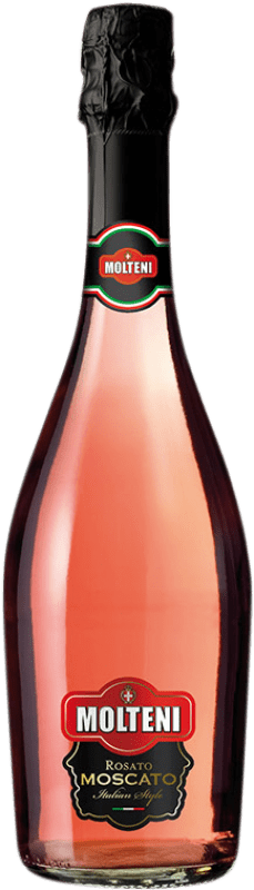 9,95 € Kostenloser Versand | Rosé-Wein Molteni Moscato Rosato D.O.C.G. Moscato d'Asti Italien Rosenmuskateller Flasche 75 cl